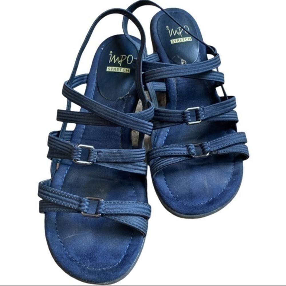 Impo stretch size 7m navy sandals dress or casual